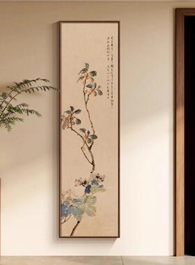 宋氏美学玄关走廊国风花鸟挂画新中式茶室书房古典意境高级装饰画