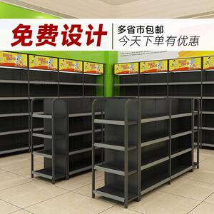 新款直销四柱超市货架展示架便利店母婴店文具商店小卖部单面双面