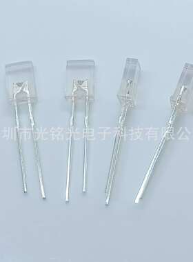 厂家供应 257MM白色短脚直插灯珠 白发透明白光短脚LED发光二极管