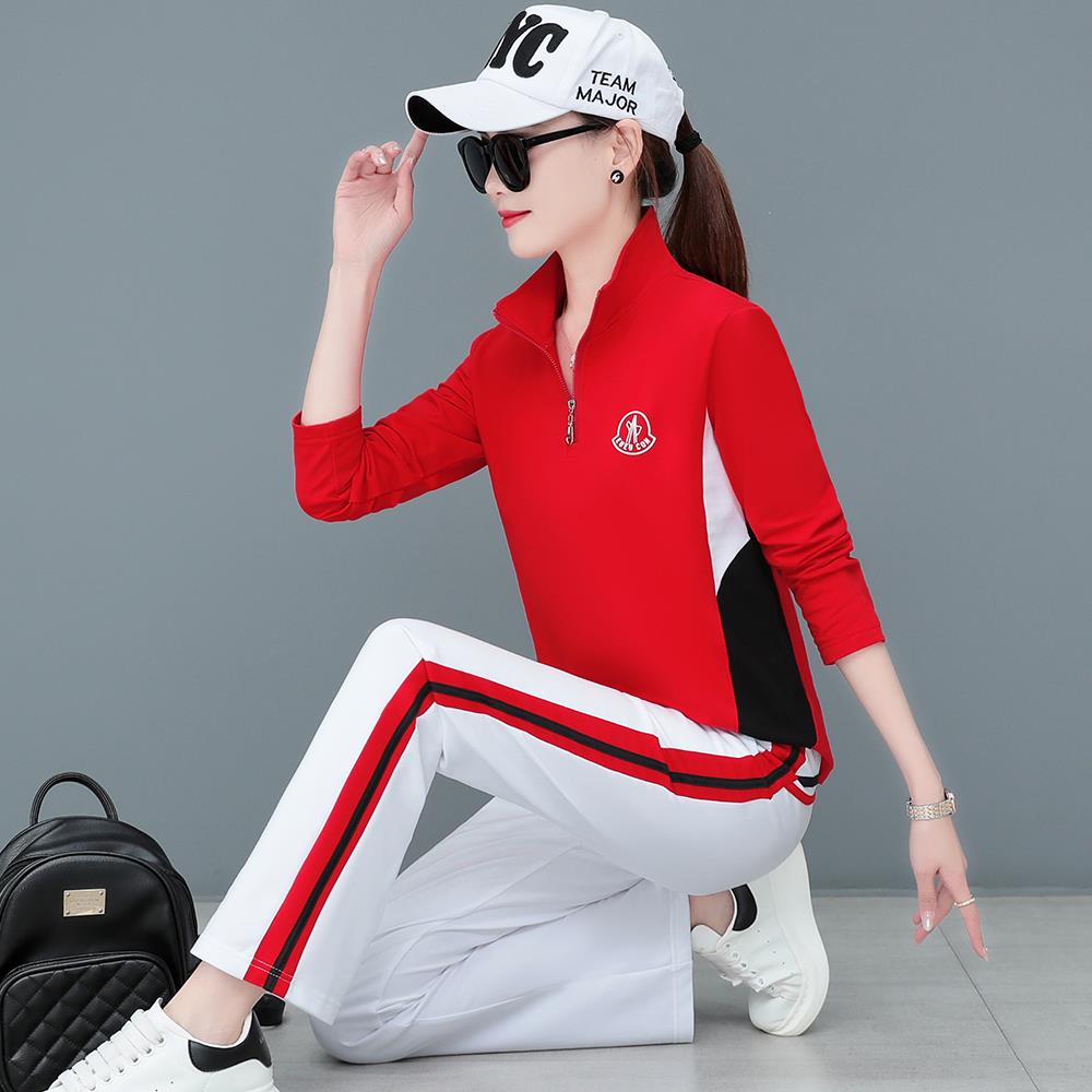 特价春秋新款广场舞服装杨丽萍跳舞佳木斯运动套装团队演出服微喇