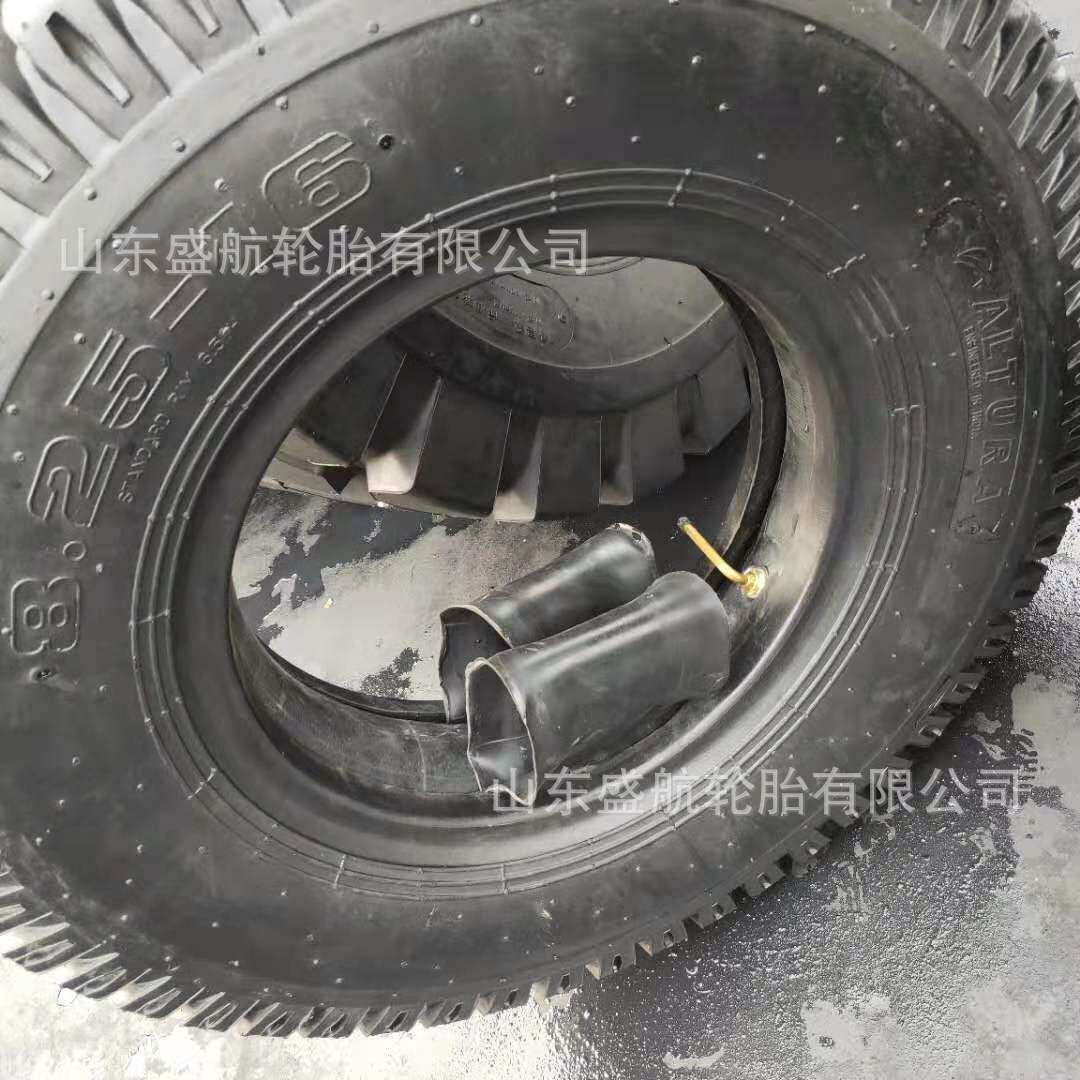 轻卡小货车载重轮胎8.25-16羊角花纹斜交充气轮胎825-16 14层级