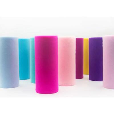 Tulle Roll Spool 25 Yards 15cm White Organza Roll Red Blue T