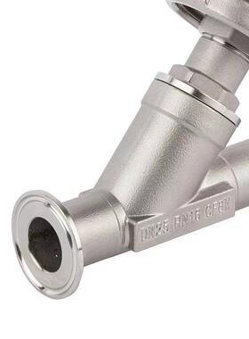 K3快装气动角座阀蒸汽卡盘式管件卡箍耐高温DN15 20 25 32 40 50