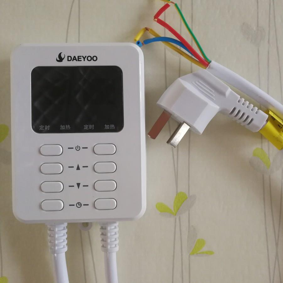 电热炕双控温控器电热板温控开关电热膜温控仪电暖炕双温双控