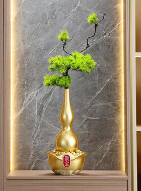 关玄摆创件大号感电视柜装饰品葫芦聚宝盘招财中式摆件高级意HS10