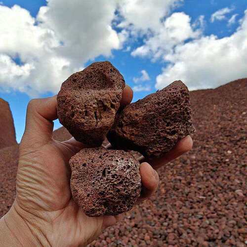 火山石红色火山石园林绿化污水处理人工湿地用火山岩颗粒