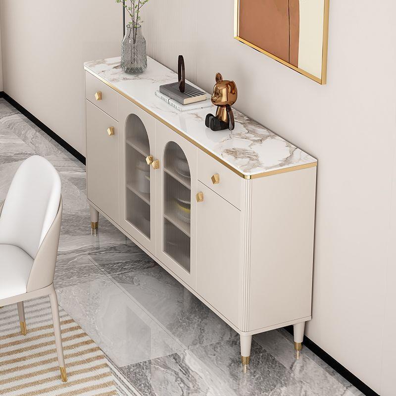 餐边柜茶法奶油GVM风家用橱客柜靠墙置物柜轻奢厅储物柜水式柜