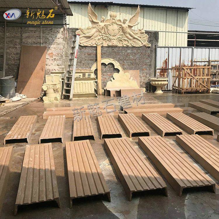 GRC欧式构件建筑罗马柱别墅装饰柱子外墙装饰窗套线腰线檐口线