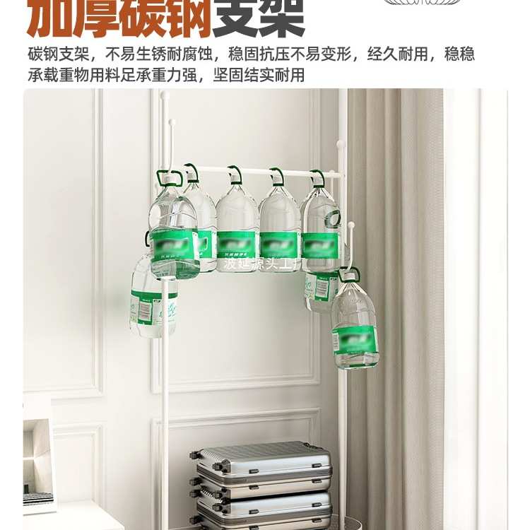 可移动衣帽架落地卧室家用一体晾衣架多功能挂衣架房间衣架置物架