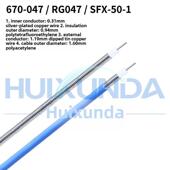 670 半柔线047 1半柔线 047射频同轴电缆RG047屏蔽线SFX