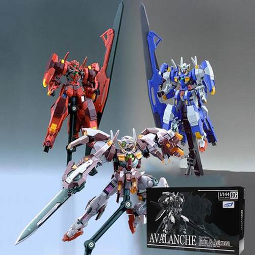RG1/144雪崩能天使改件正义女神F三红版配色雪橇武器配件包
