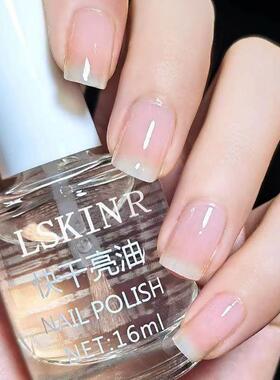 Clear nail polish Quick drying and glossy nail polish