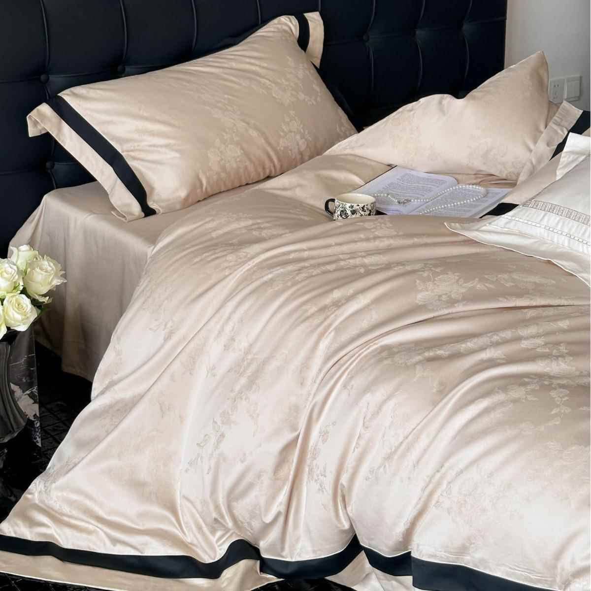 用24新款秋0冬10S长绒棉床四件TGH20240套轻奢全棉纯棉被套大提花