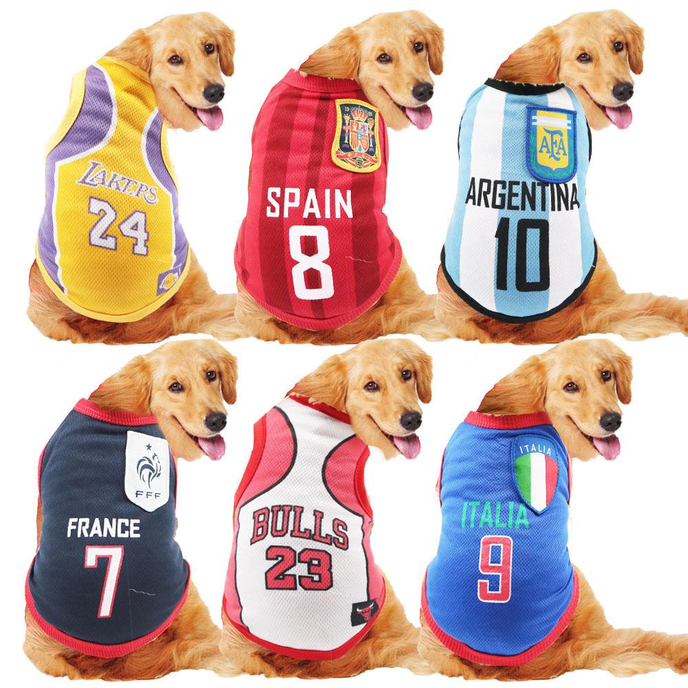 宠物小中大型犬法斗猫泰迪金毛萨摩狗衣服背心用品服装透气网眼