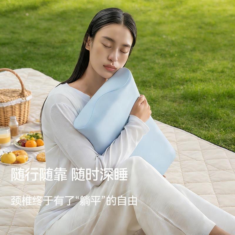 Czt20764午深睡随行枕头差旅忆可携式露营办公室颈椎睡枕芯房车记