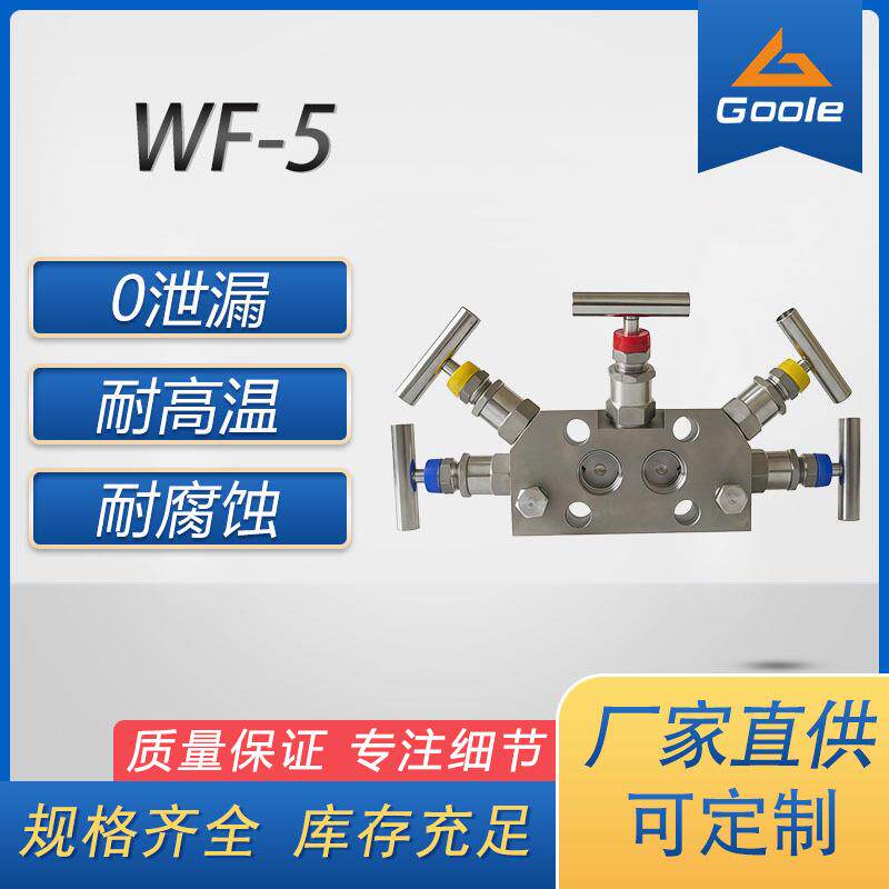 工奥阀门WF-5蒸汽五阀组一体化氮气针型阀手动直通式国标单向