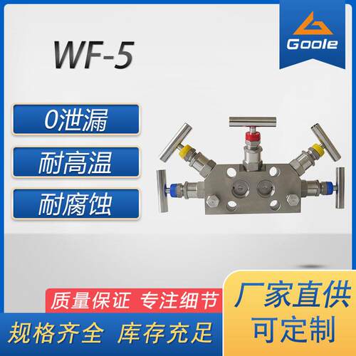 工奥阀门WF-5蒸汽五阀组一体化氮气针型阀手动直通式国标单向