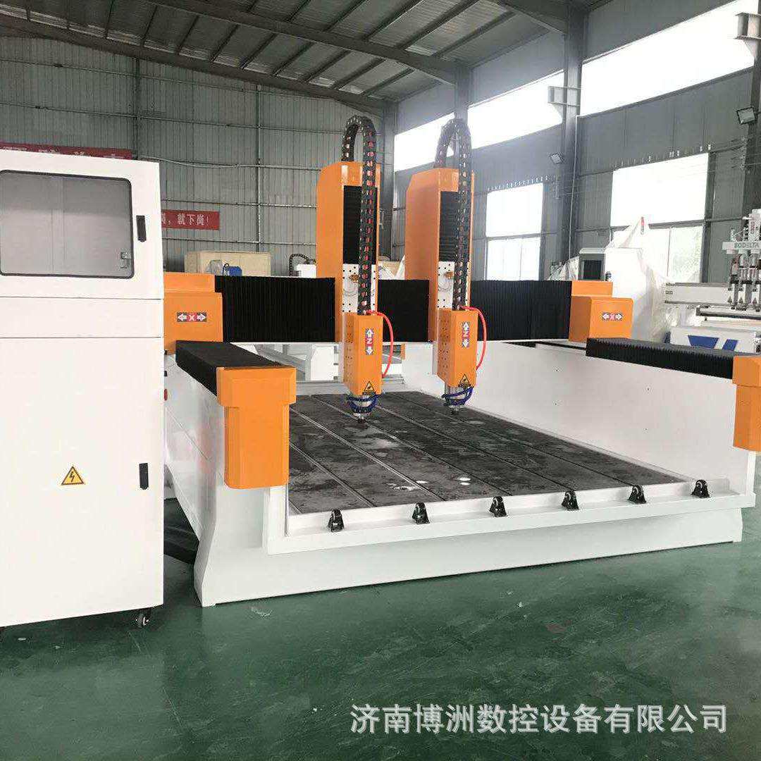 全自动数控电脑雕刻机双头石材雕刻机立体圆雕三维刻字机