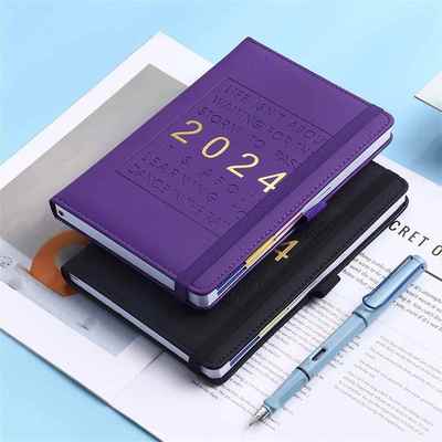 2024 Agenda Planner Notebook A5 365 Days Notepad Daily Weekl