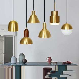 北欧床头吊灯简约现代创意个性奶茶店餐桌饭厅网红轻奢吧台单头灯