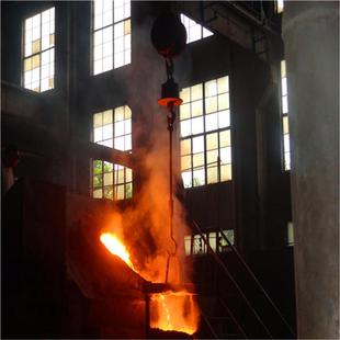 1400度高温铸造车间用电子吊秤5吨 50吨耐高温吊磅带打印配大屏幕