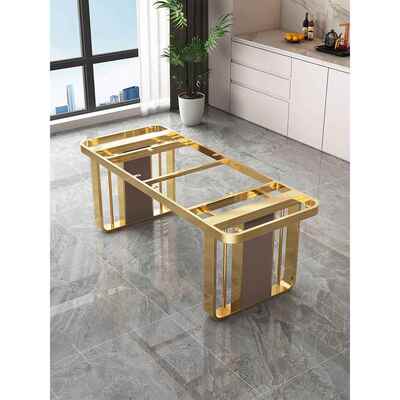 轻型豪华板岩大理石金铁不锈钢桌腿支架餐桌腿餐桌腿咖啡桌金属支