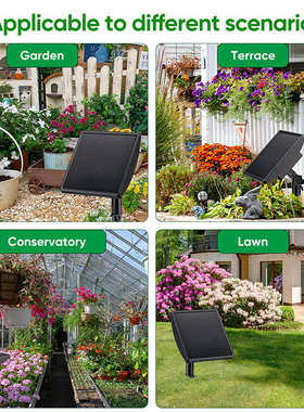 智田绿植太阳能自动浇花器光伏充电庭院园艺智能水培灌溉系统新款