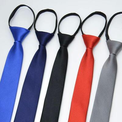 Zipper Necktie For Men Women Tie for Boys Girls Suits 6cm So