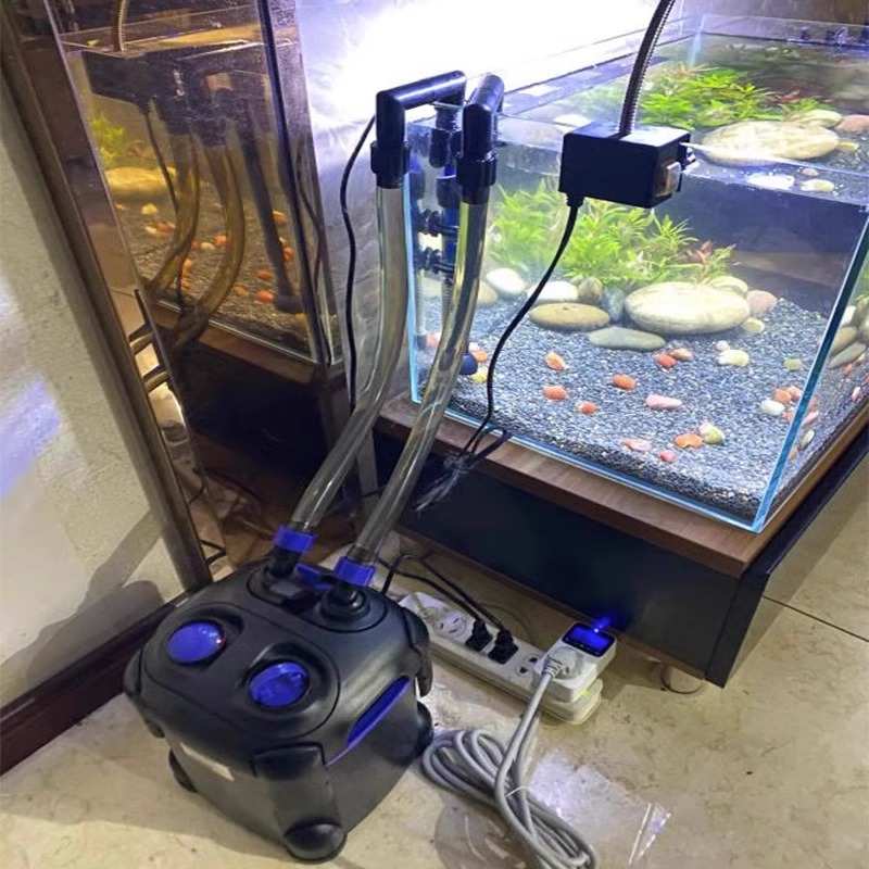 鱼缸外置过滤桶三合一净水循环系统草缸过滤器小型鱼缸制氧静音泵