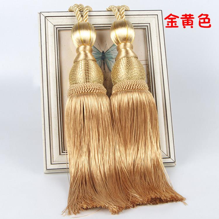 窗帘挂球绑球束带欧式挂球 球流苏球绑绳 窗帘吊球吊坠穗