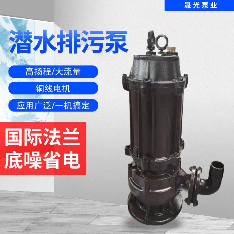 潜水排污泵WQ/QW晟光泵业排水泵车立式回流泵大流量无阻塞离心泵
