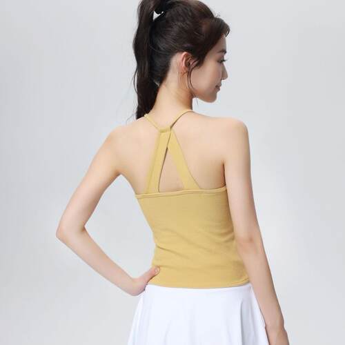 One piece chest cushion, neck hanging, camisole vest,