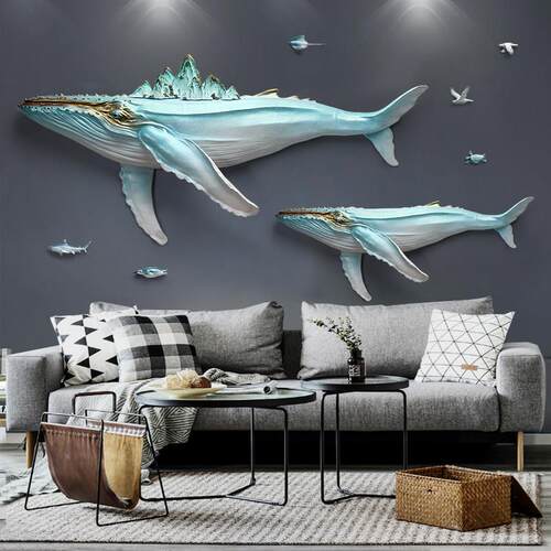 3D立体浮雕壁挂客厅沙发背景墙装饰画 画壁饰创意饰品儿童房挂画