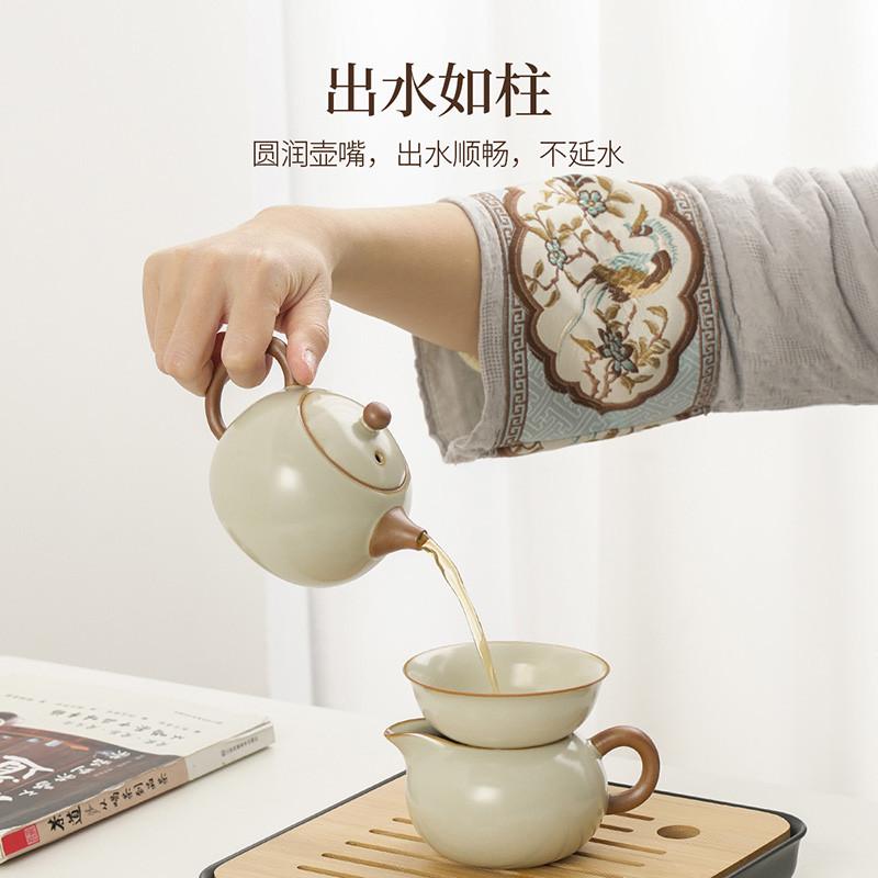 2025新款汝窑茶具套装家用个人专用酒店茶壶茶杯女士精致单一两人