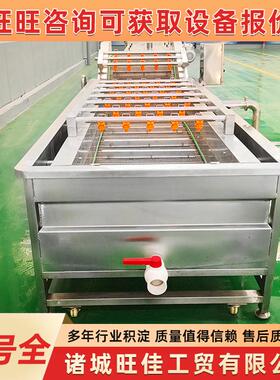 全自动果蔬涡流气泡清洗机 叶菜清洗流水线 净菜成套加工设备