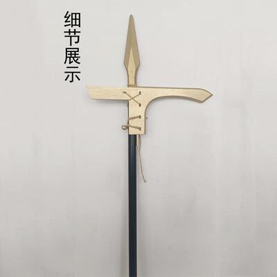 戈矛中国古代兵器木质戈矛古装影视拍摄战士兵卒长戟定制木质道具