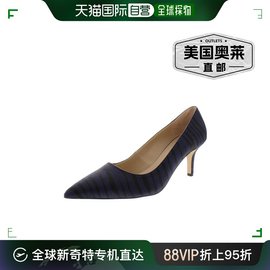 francosartotudor2女式小牛毛，斑马条纹高跟鞋-海军蓝斑马色