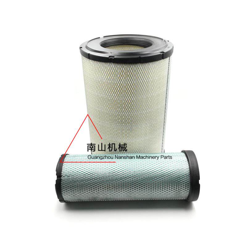 挖机滤清器 神钢SK350-8空气滤芯 风格AB格空滤 发动机滤芯器