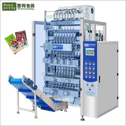 全自动果冻分装机蒟蒻果冻包装机三边封8列液体包装机械源厂家