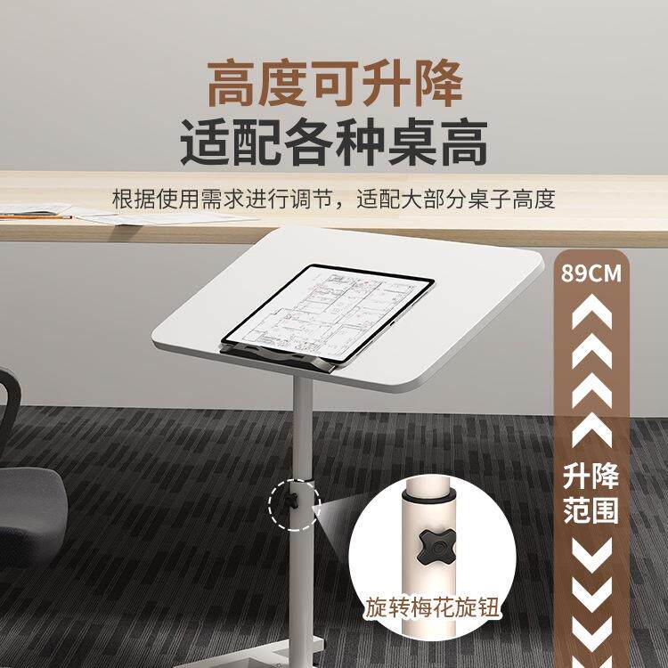 免打孔桌面可折叠延长板加长延伸承重支架加宽移动键盘托架电脑桌图片