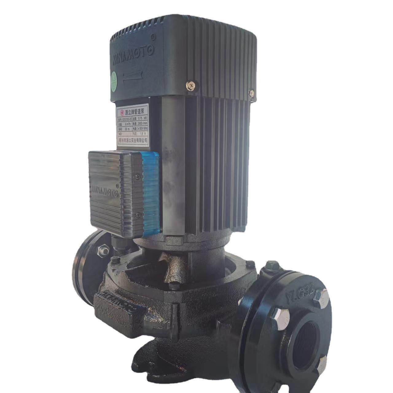 立式铸铁管道增压离心泵GD(2)50-12源立冷却水冷冻水循环增压泵