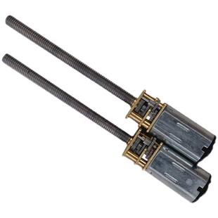 JA12-N30减速电机微型小电机低速马达M4加长螺杆金属齿轮3V6V12V