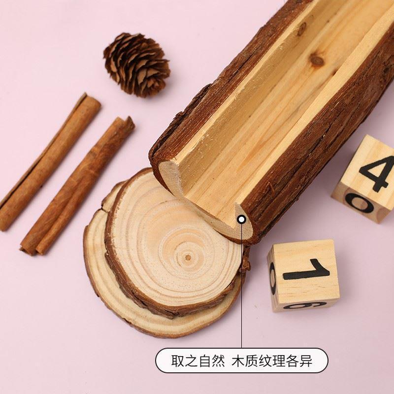 摆件幼儿园木质展示9wor装饰日期餐桌客厅时间日历拍照牌桌面木头