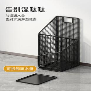 门口放伞沥水雨架收纳伞架伞放置商柄用长伞桶置物架家5.13窄雨用