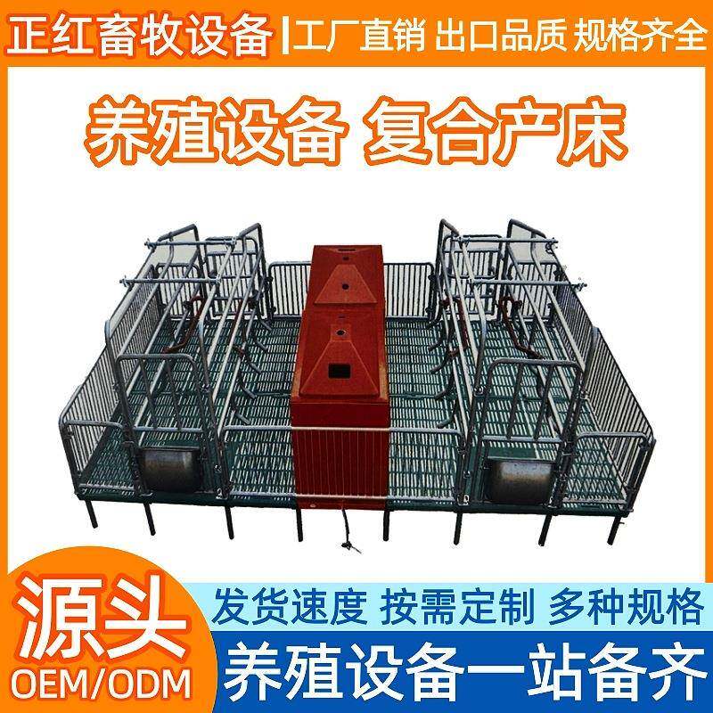 正红畜牧设备母猪复合产床猪用产保两用仔猪分娩床热镀锌加厚
