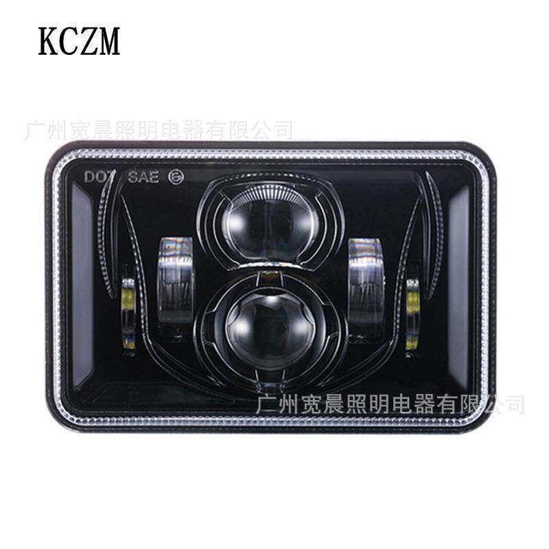 热卖4x6 led 5寸方灯 55W方灯 皮卡车越野车前照灯带日行转向灯