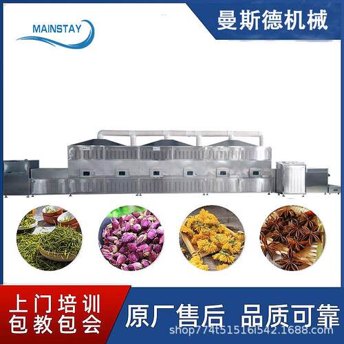 智能控温无花果烘干设备 冬笋微波杀青机器 桑叶茶干燥机