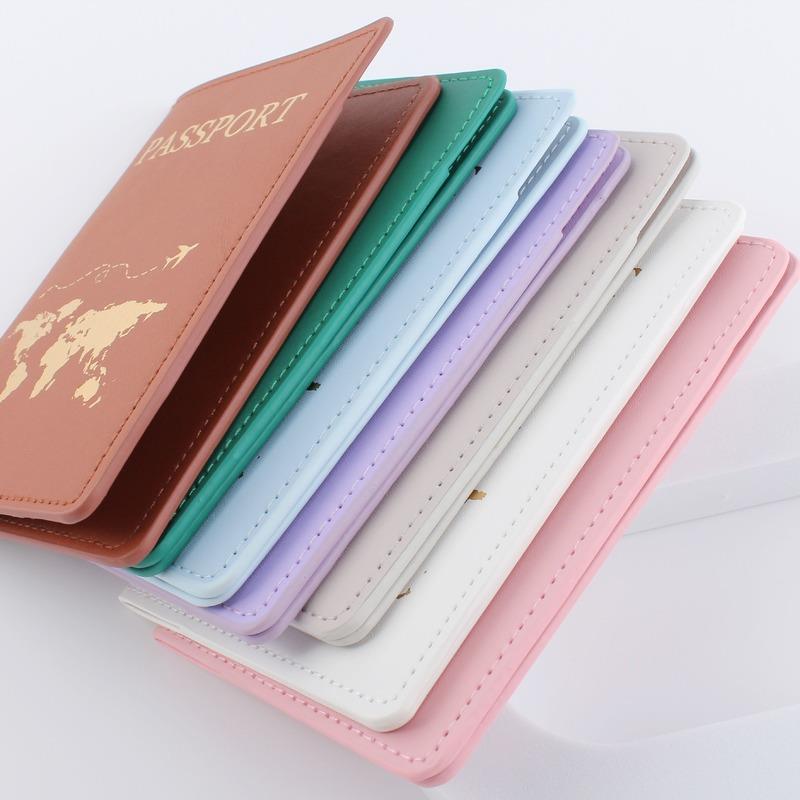 PU Leather Travel Passport Cover  Fashion  Women Passport Ho