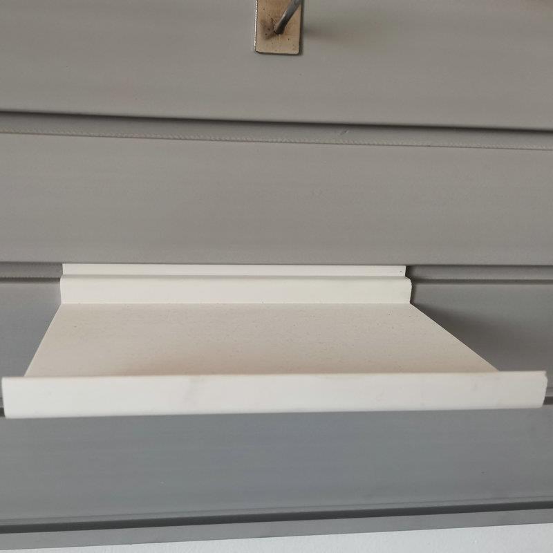 新款直销PVC槽板物品展示架托层板摆件置物架槽板托挂钩搁板托盘