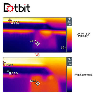 VORON 2.4Trident打印机铝板PEEK热床隔离柱耐高温隔热降低热变形